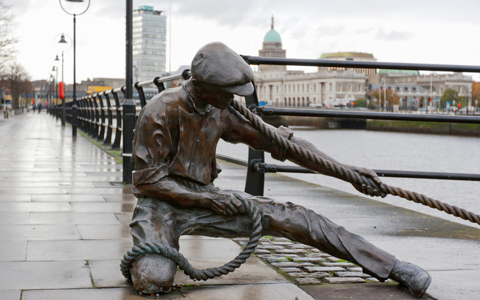Linesman Statue - Dublin, Ireland