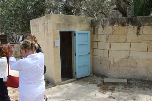 Villa Bologna - bomb shelter entrance